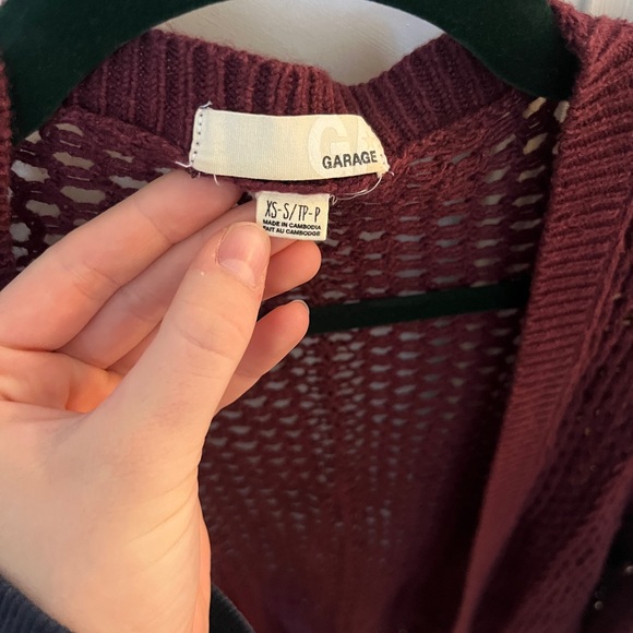 Maroon Garage Cardigan - Picture 2 of 3